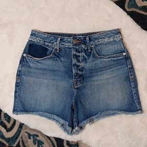 Good American Blue Denim Shorts